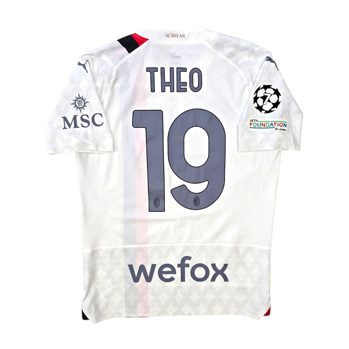 2023/24 AC Milan Away Football Shirt (M) Puma 19 Theo (Player Version) - Football Finery - FF306042