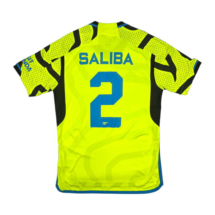 2023/24 Arsenal Away Football Shirt (S) Adidas 2 Saliba (BNWTs) - Football Finery - FF302435