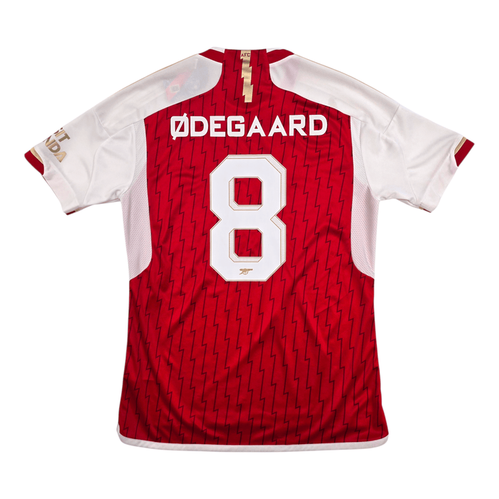 2023/24 Arsenal Home Football Shirt (M) Adidas 8 Odegaard - Football Finery - FF303435