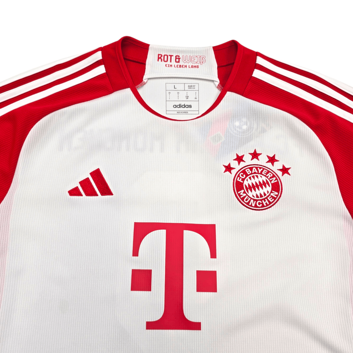 2023/24 Bayern Munich Home Football Shirt (L) Adidas 9 Kane - Football Finery - FF303700