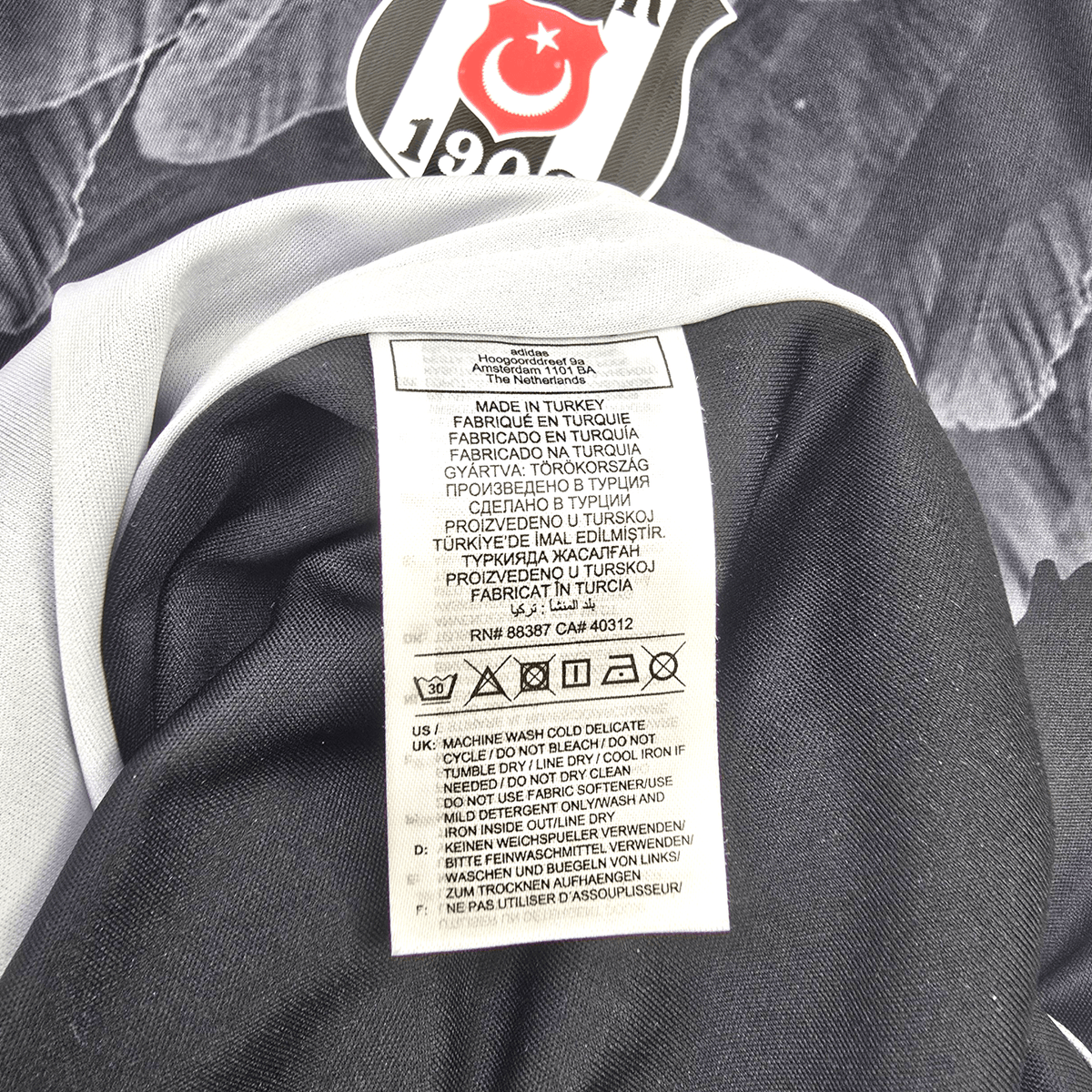 2023/24 Besiktas Away Football Shirt (M) Adidas - Football Finery - FF301563