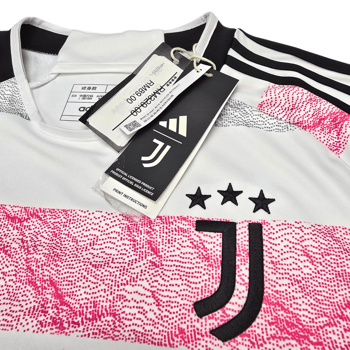 2023/24 Juventus Away Football Shirt (M) Adidas 7 Chiesa (BNWTs) - Football Finery - FF303316