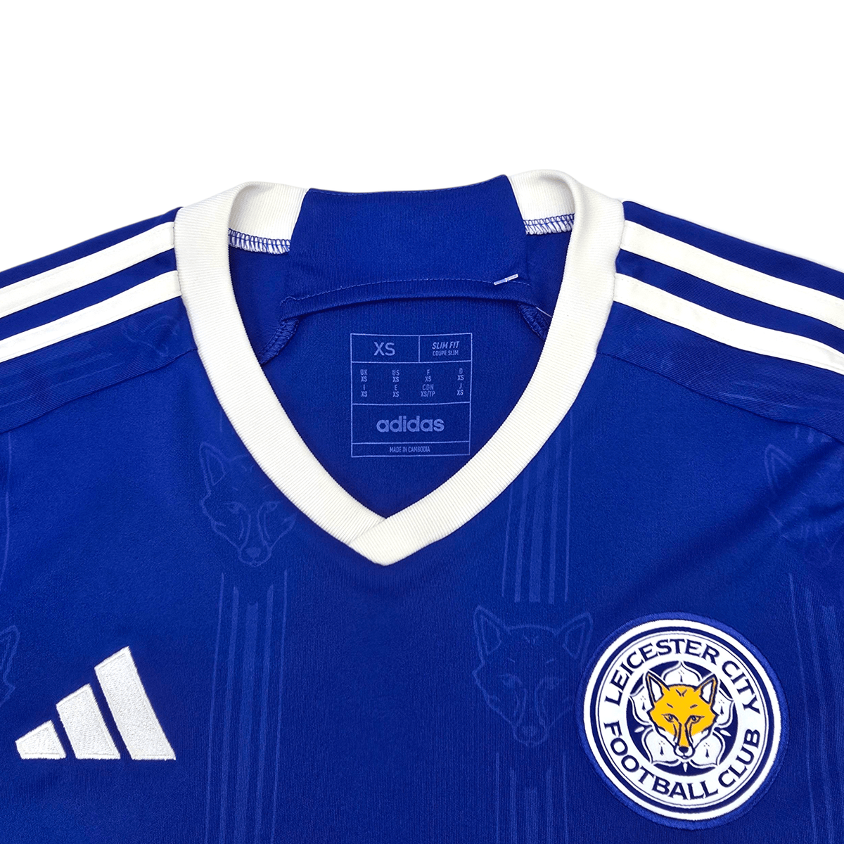 2023/24 Leicester City Home Football Shirt (XS) Adidas 9 Vardy - Football Finery - FF301815