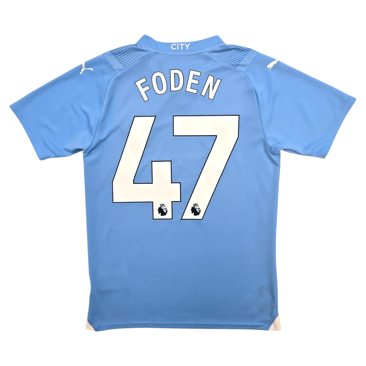 2023/24 Manchester City Home Football Shirt (S) Puma 47 Foden - Football Finery - FF303990