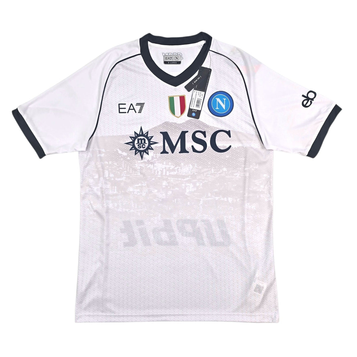 2023/24 Napoli Away Football Shirt (XL) EA7 9 Osimhen (BNWTs) - Football Finery - FF304014
