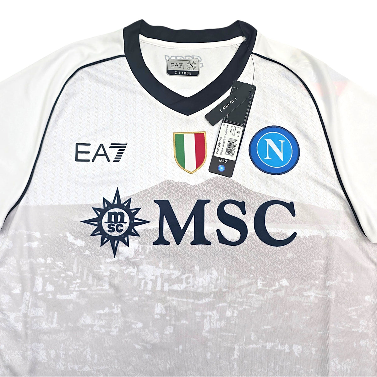2023/24 Napoli Away Football Shirt (XL) EA7 9 Osimhen (BNWTs) - Football Finery - FF304014