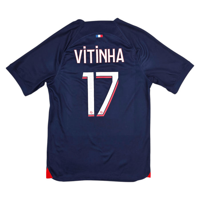 2023/24 PSG Home Football Shirt (S) Nike 17 Vitinha - Football Finery - FF303446