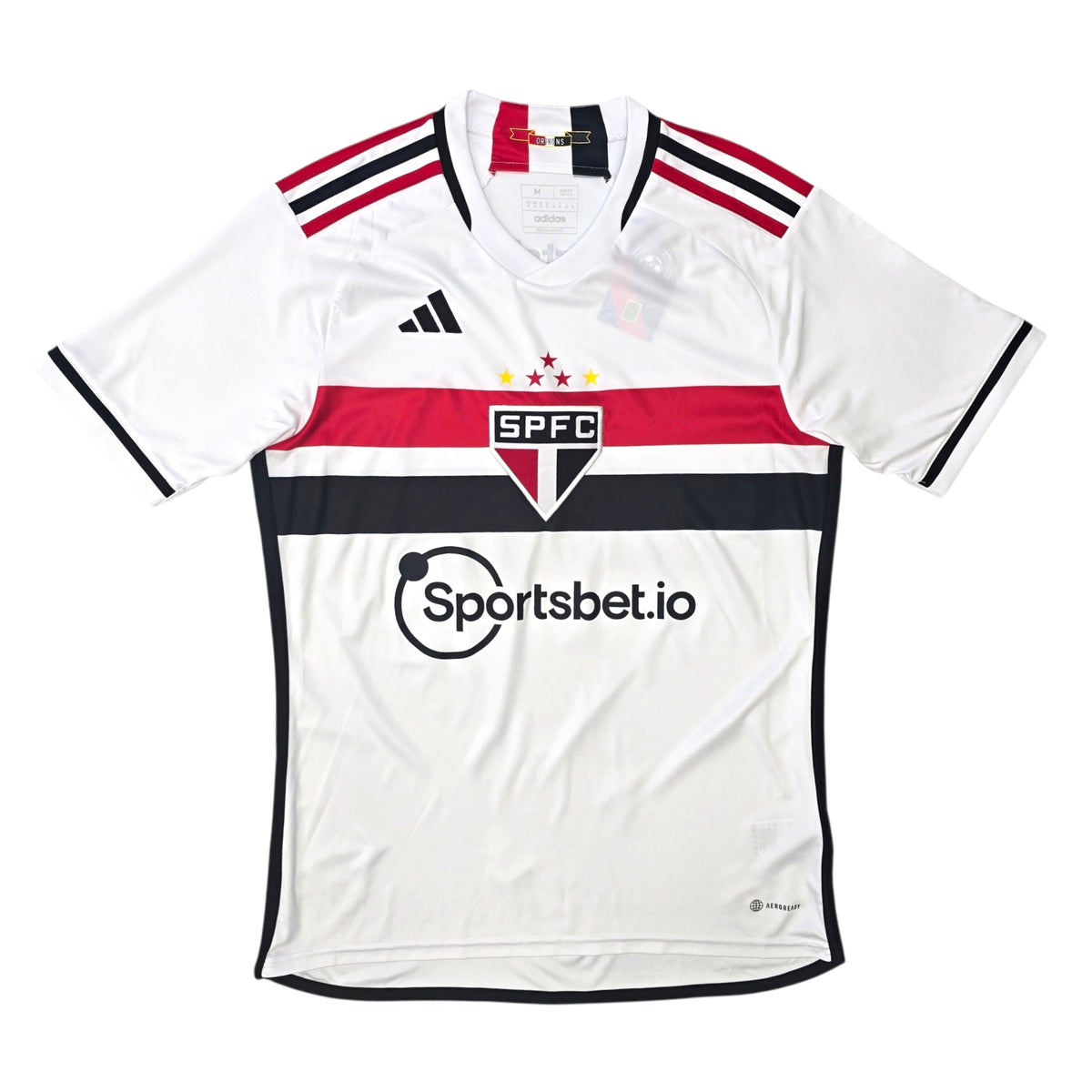 2023/24 Sao Paulo Home Football Shirt (M) Adidas - Football Finery - FF306488