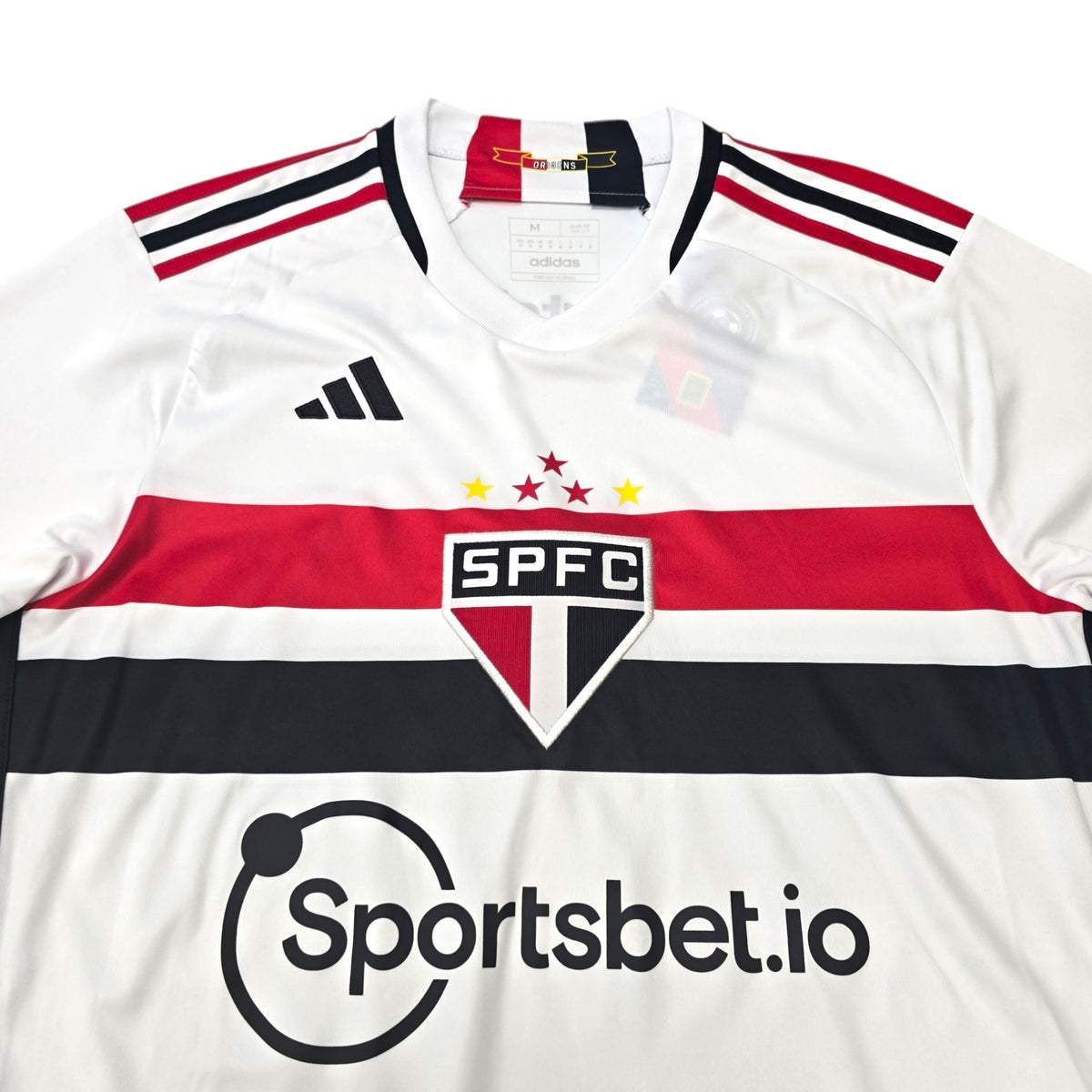 2023/24 Sao Paulo Home Football Shirt (M) Adidas - Football Finery - FF306488