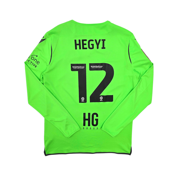 2023/24 Stevenage Goal Keeper Football Shirt (XL) Macron 12 Hegyi (Matchworn - FA Cup) - Football Finery - FF300800
