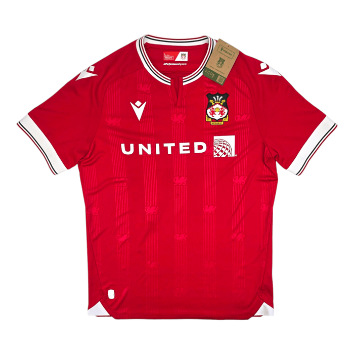 2023/24 Wrexham Home Football Shirt (L) Macron #10 Mullin (BNWTs) - Football Finery - FF300168