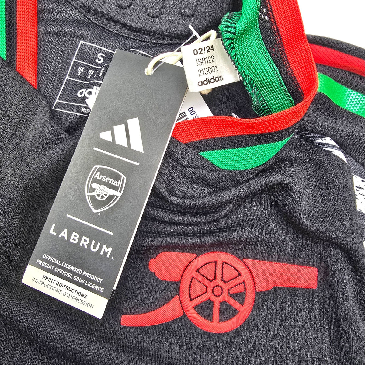 2024/25 Arsenal Away Football Shirt (S) Adidas 41 Rice (Player Version | BNWTs) - Football Finery - FF306410
