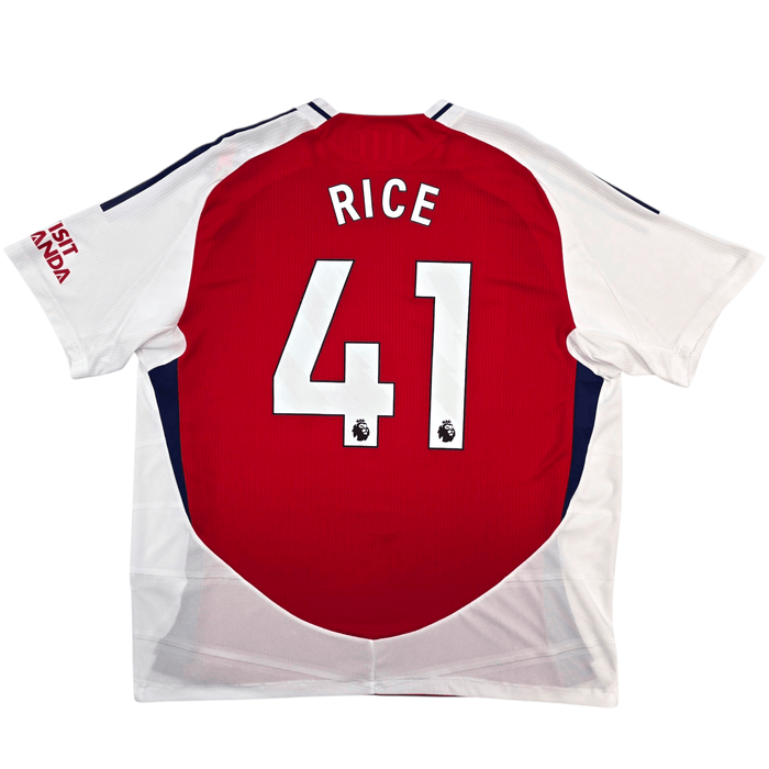 2024/25 Arsenal Home Football Shirt (2XL) Adidas 41 Rice (Player Version) - Football Finery - FF304990