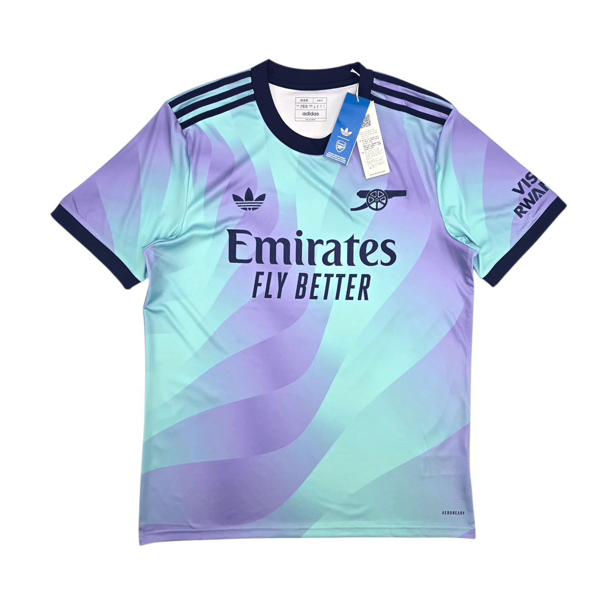 2024/25 Arsenal Third Football Shirt (L) Adidas 41 Rice (BNWTs) - Football Finery - FF303290