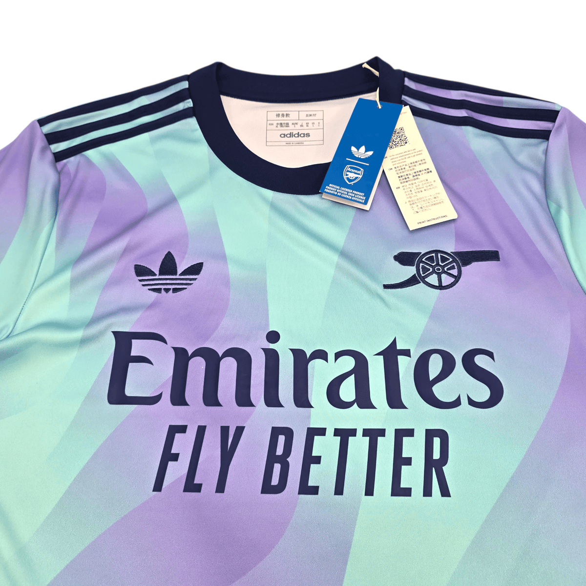 2024/25 Arsenal Third Football Shirt (L) Adidas 41 Rice (BNWTs) - Football Finery - FF303290