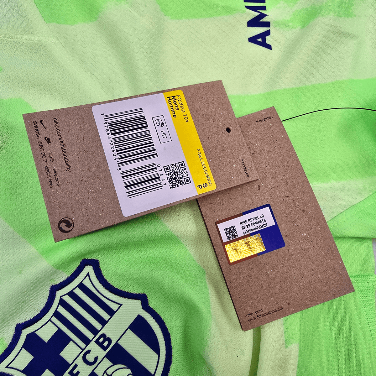 2024/25 Barcelona Third Football Shirt (S) Nike 9 Lewandowski - Football Finery - FF303457