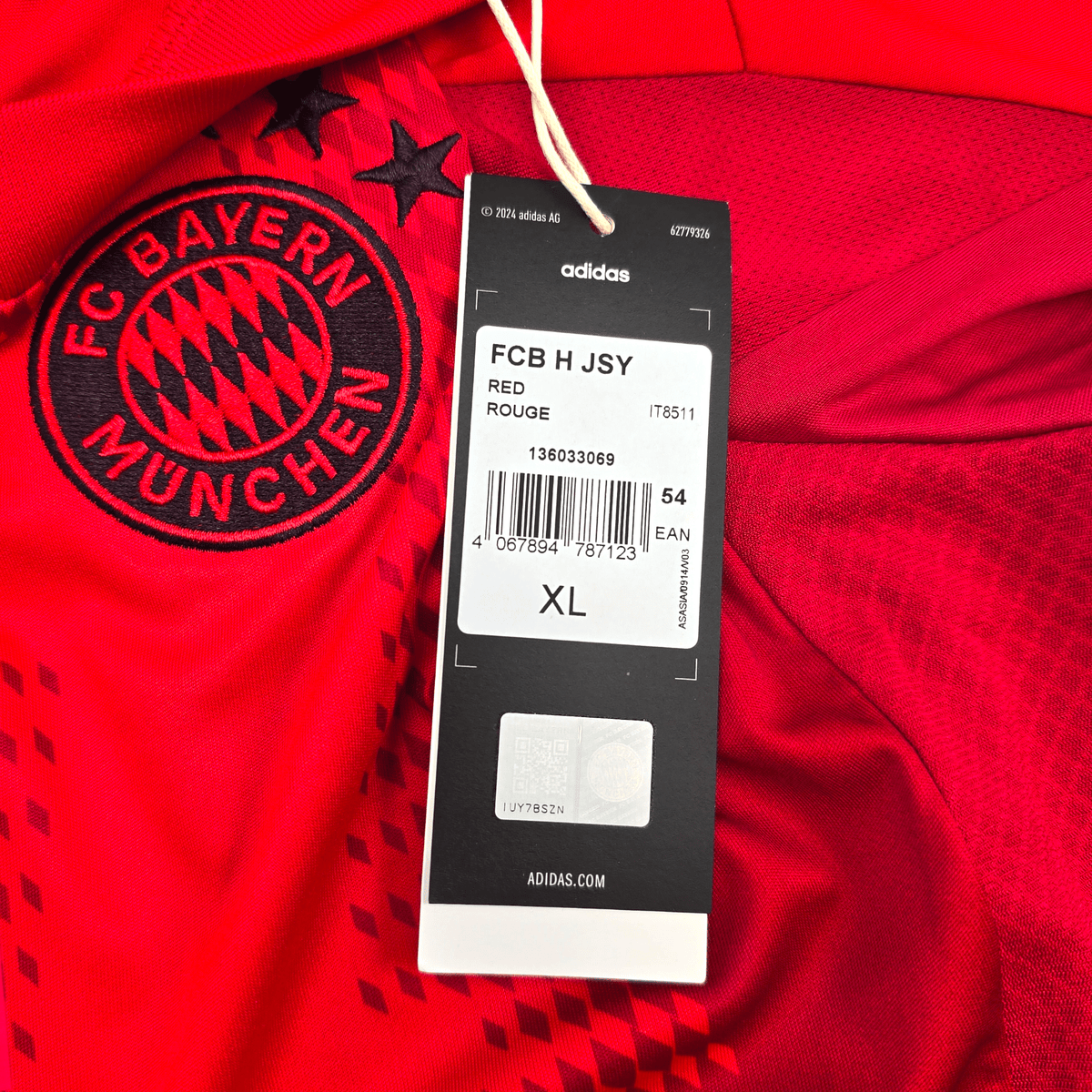 2024/25 Bayern Munich Home Football Shirt (XL) Adidas 9 Kane (BNWTs) - Football Finery - FF303315