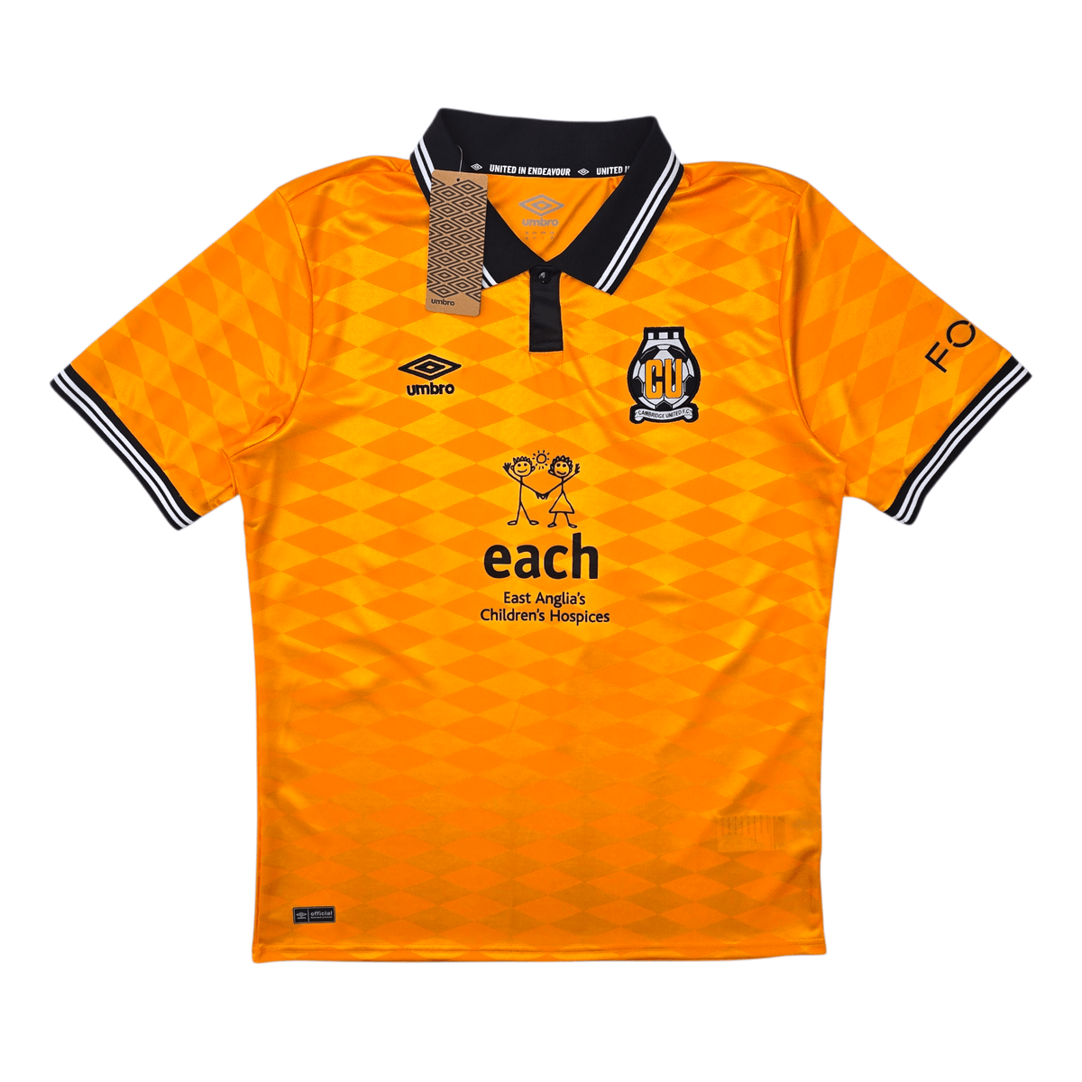 2024/25 Cambridge United Home Football Shirt (M) Umbro 19 Lavery (BNWTs) - Football Finery - FF302342
