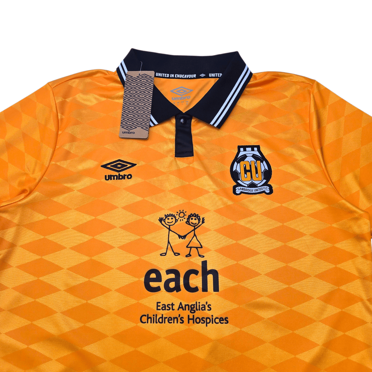 2024/25 Cambridge United Home Football Shirt (M) Umbro 19 Lavery (BNWTs) - Football Finery - FF302342
