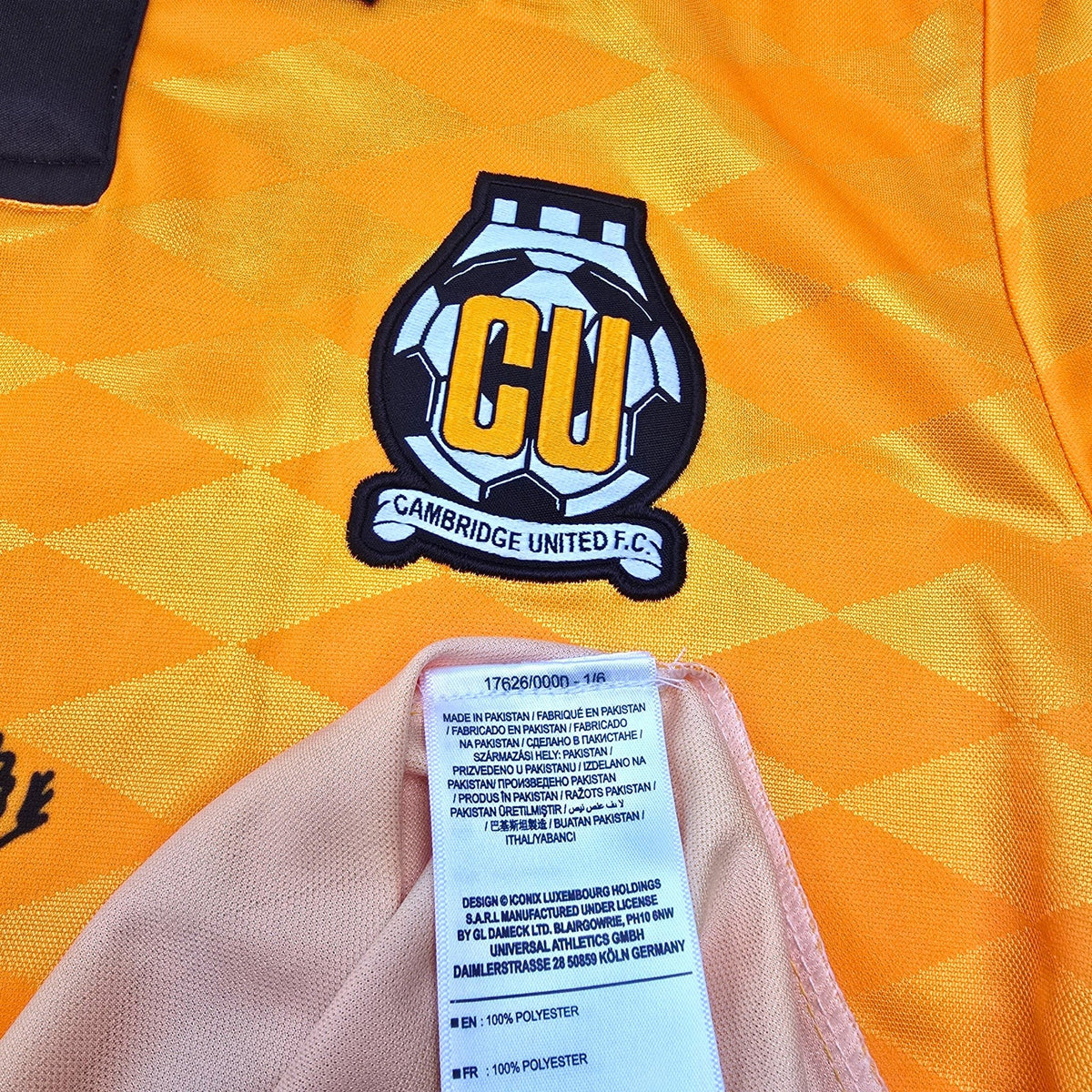 2024/25 Cambridge United Home Football Shirt (M) Umbro 45 Longelo (Signed | Match Issue) - Football Finery - FF306272