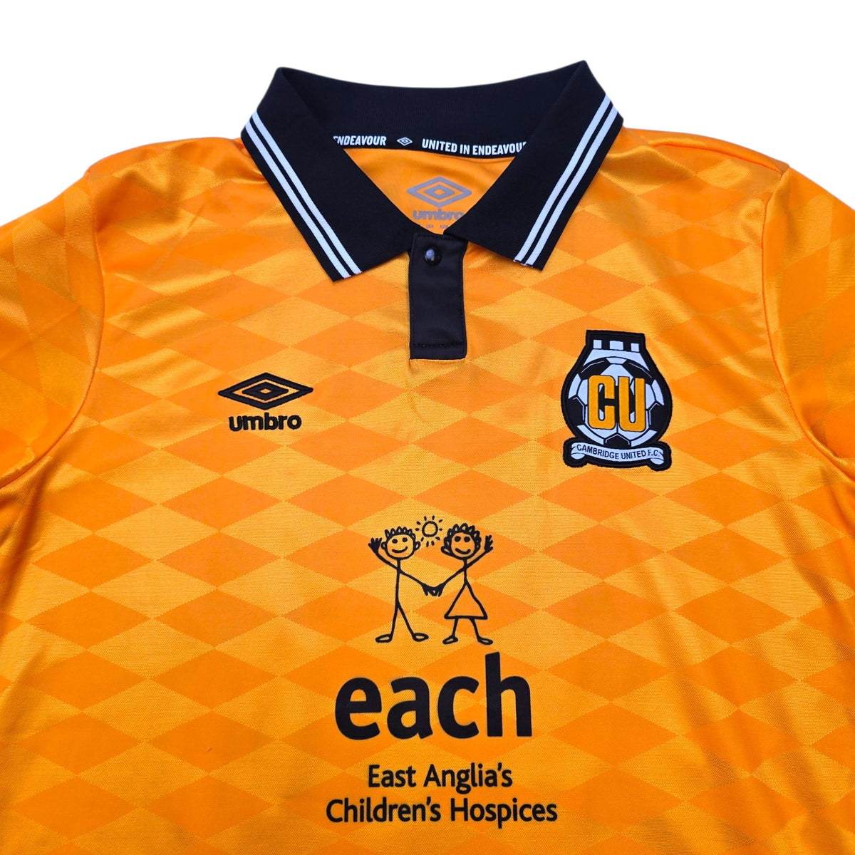 2024/25 Cambridge United Home Football Shirt (M) Umbro 45 Longelo (Signed | Match Issue) - Football Finery - FF306272