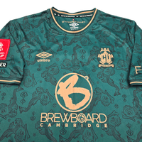 2024/25 Cambridge United Third Football Shirt (XL) Umbro 9 Nlundulu (Matchworn FA Cup) - Football Finery - FF303955
