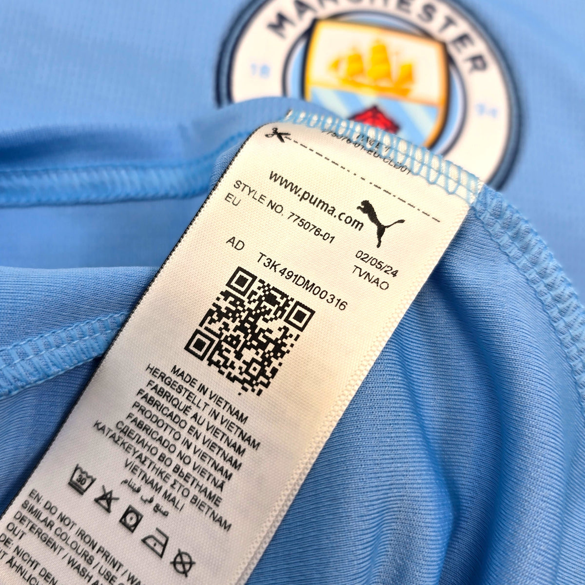 2024/25 Manchester City Home Football Shirt (L) Puma 9 Haaland (BNWTs) - Football Finery - FF303621