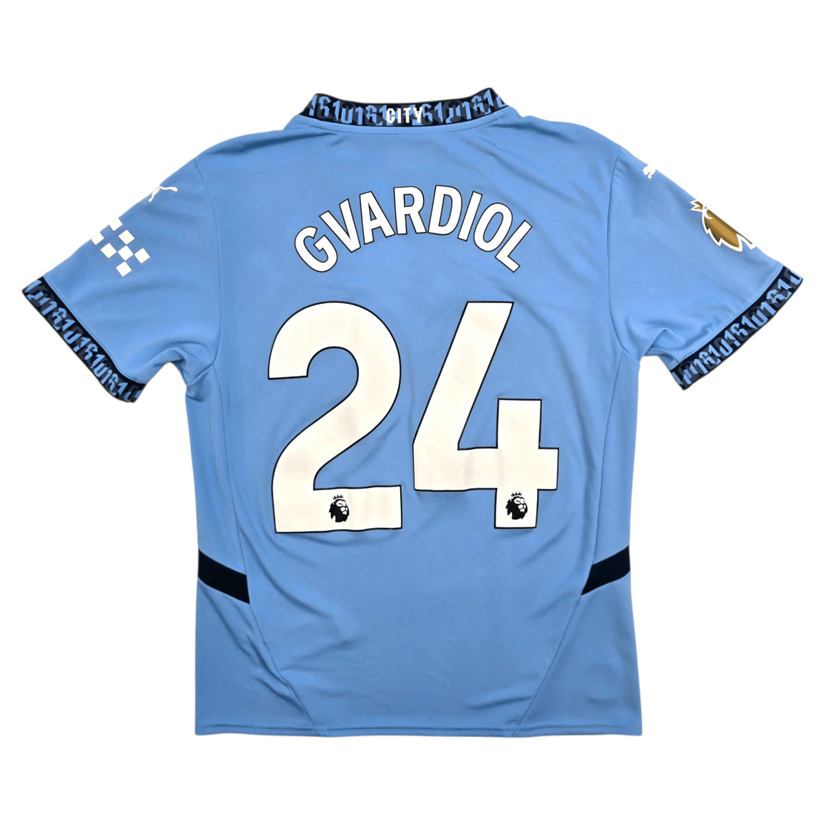 2024/25 Manchester City Home Football Shirt (M) Puma 25 Gvardiol - Football Finery - FF303444