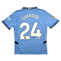 2024/25 Manchester City Home Football Shirt (M) Puma 25 Gvardiol - Football Finery - FF303444