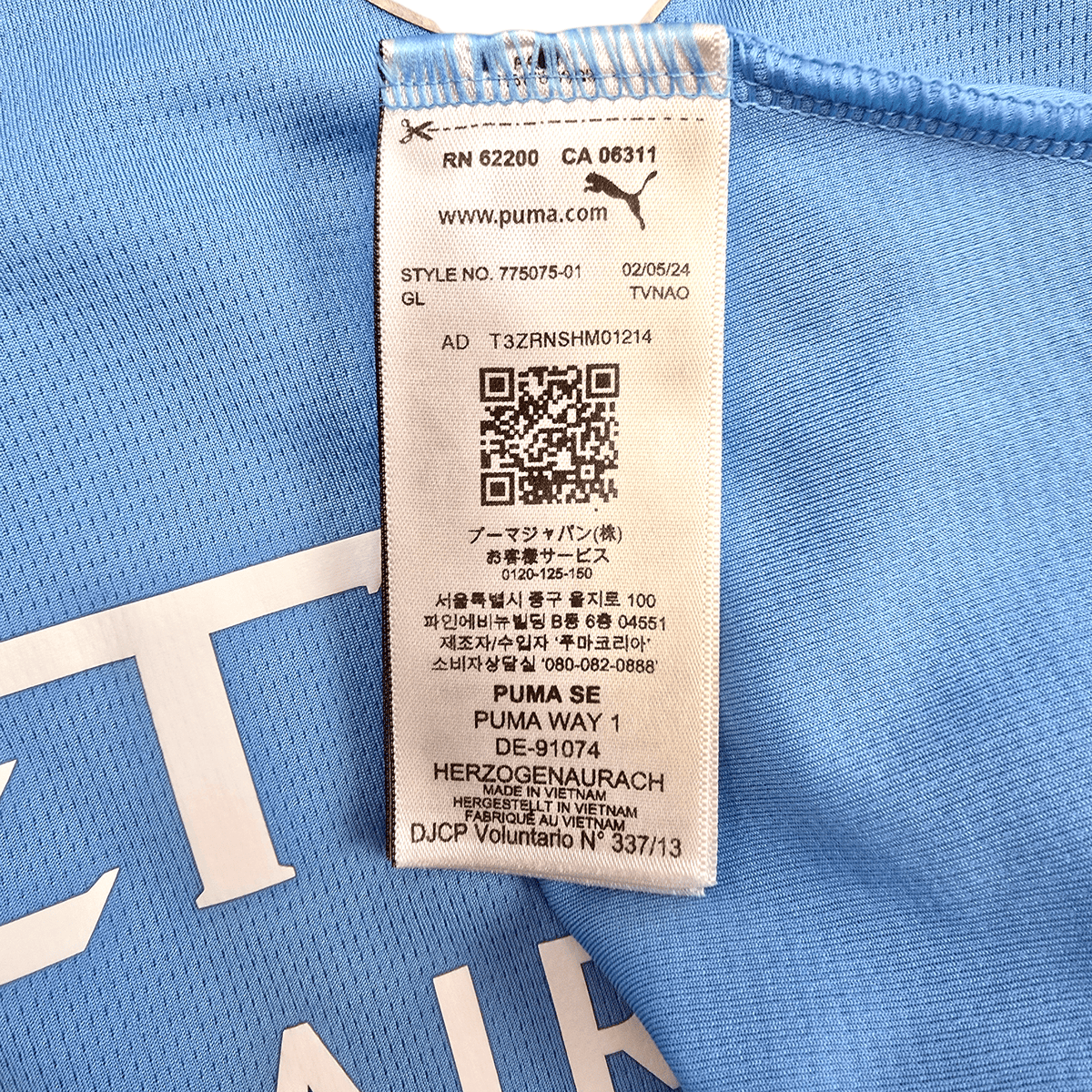 2024/25 Manchester City Home Football Shirt (M) Puma 25 Gvardiol - Football Finery - FF303444