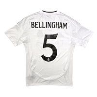 2024/25 Real Madrid Home Football Shirt (S) Adidas 5 Bellingham - Football Finery - FF303703