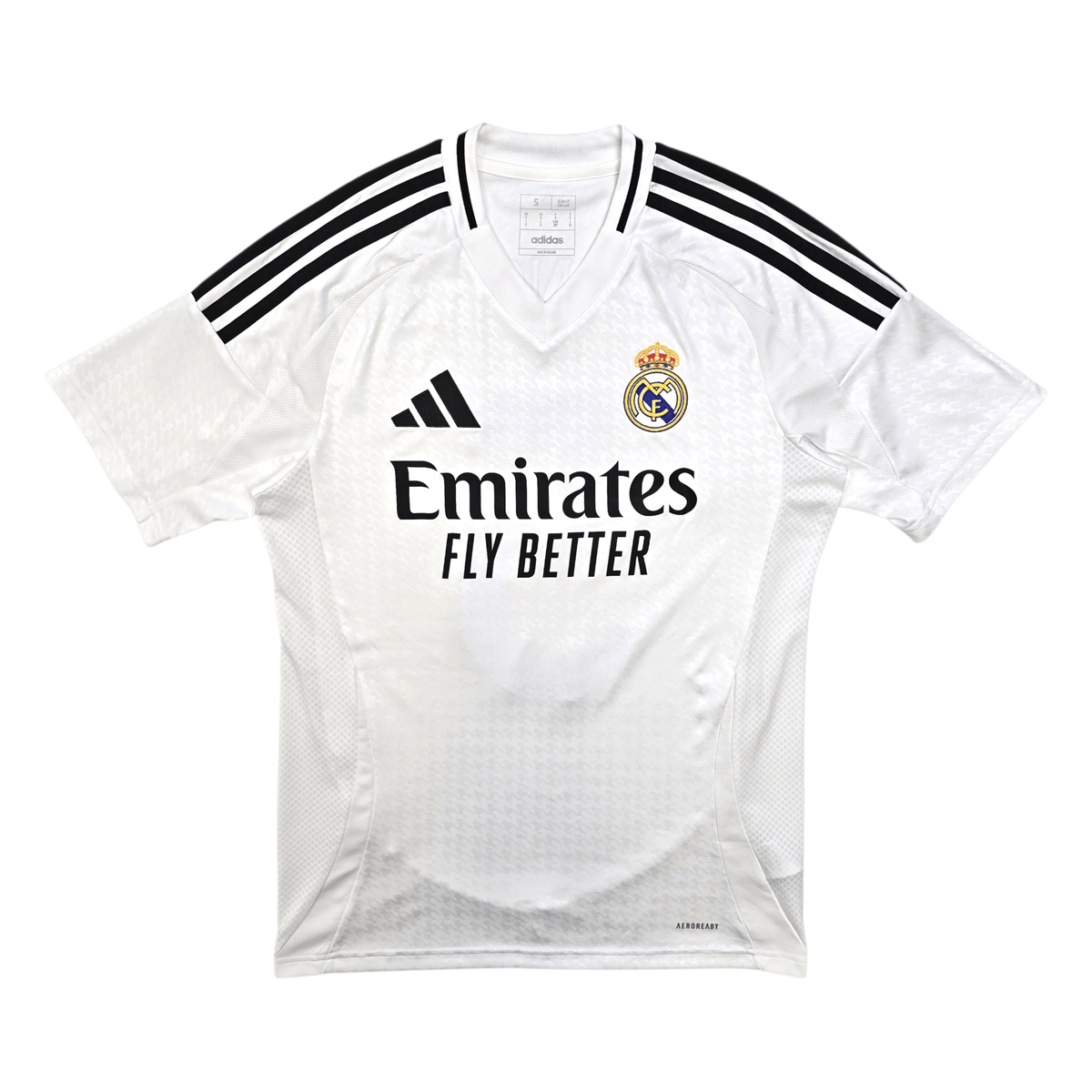 2024/25 Real Madrid Home Football Shirt (S) Adidas 5 Bellingham - Football Finery - FF303703