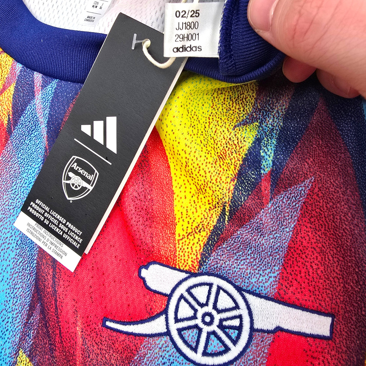 2025/26 Arsenal Training Top (M) Adidas (BNWTs) - Football Finery - FF306409