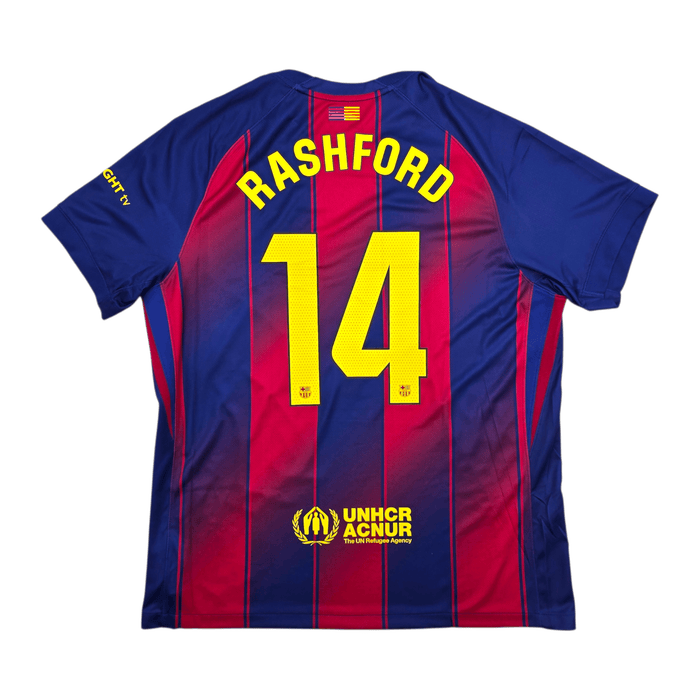 2025/26 Barcelona Home Football Shirt (XL) Nike 14 Rashford (BNWTs) - Football Finery - FF304027