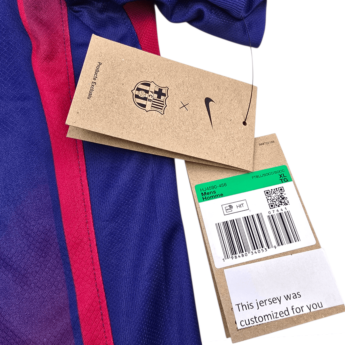 2025/26 Barcelona Home Football Shirt (XL) Nike 14 Rashford (BNWTs) - Football Finery - FF304027