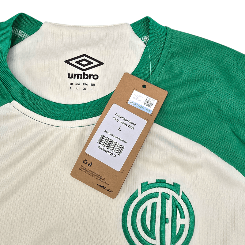 2025/26 Cambridge United Away Football Shirt Umbro - Football Finery - FF302106_A_S