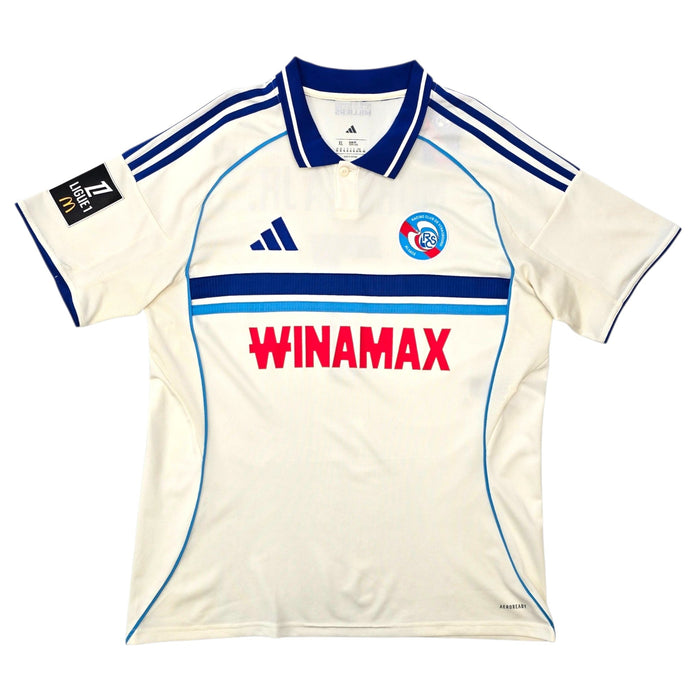 2025/26 Racing Club De Strasbourg Away Football Shirt (XL) Adidas #7 Moreira Jr. - Football Finery - FF308155