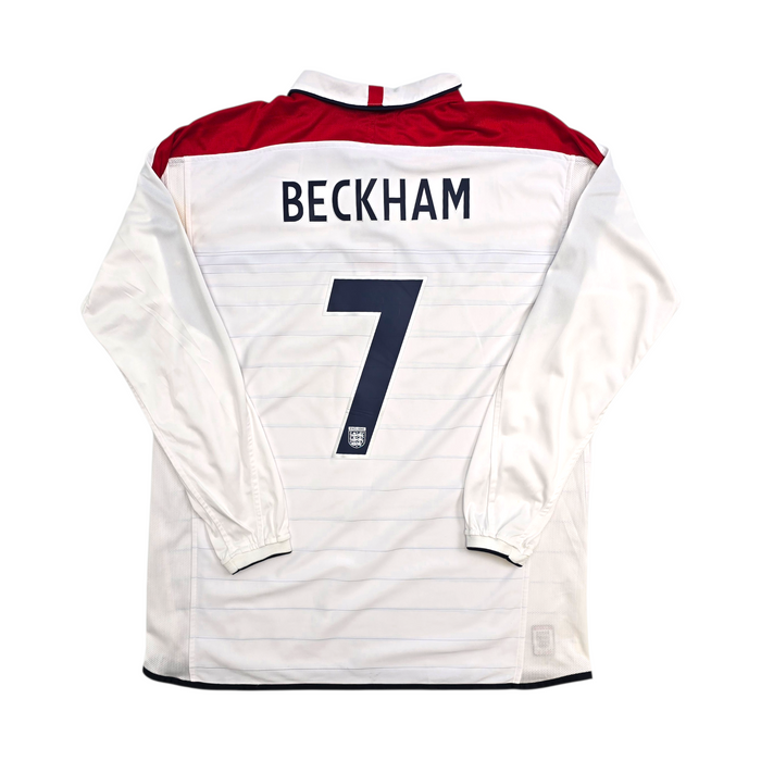 2003/05 England Home Football Shirt (XL) Umbro #7 Beckham