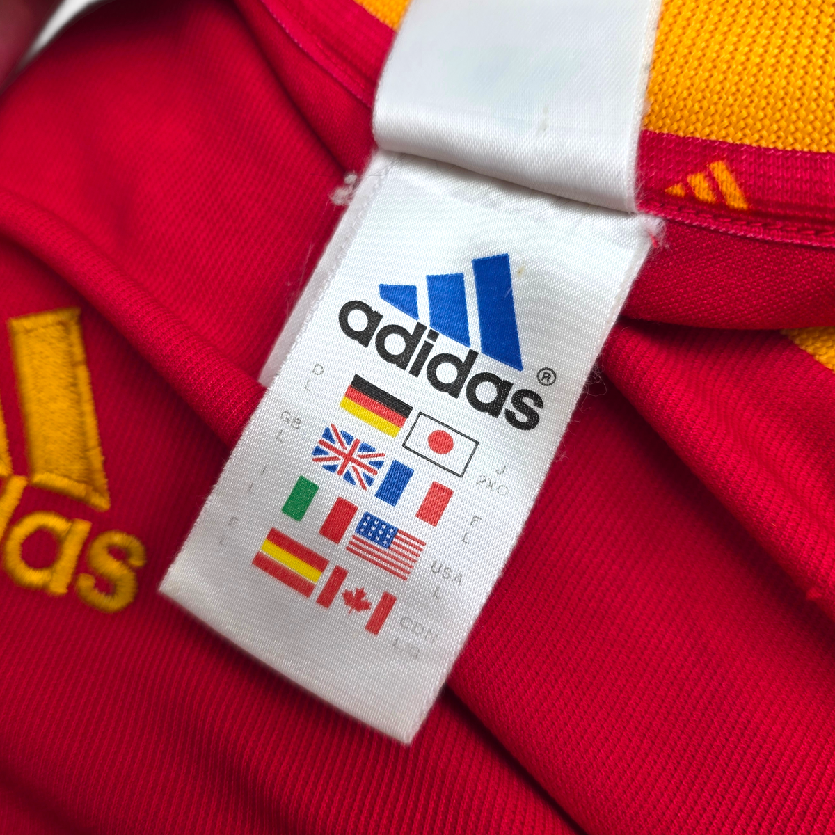 2002/04 Spain Home Football Shirt (L) Adidas #9 Moreintes