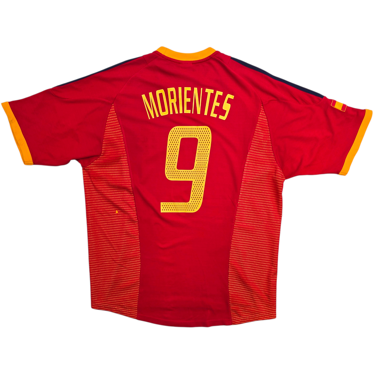 2002/04 Spain Home Football Shirt (L) Adidas #9 Moreintes