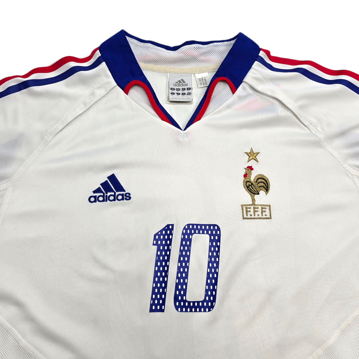 2004/06 France Away Football Shirt (XL) Adidas #10 Zidane
