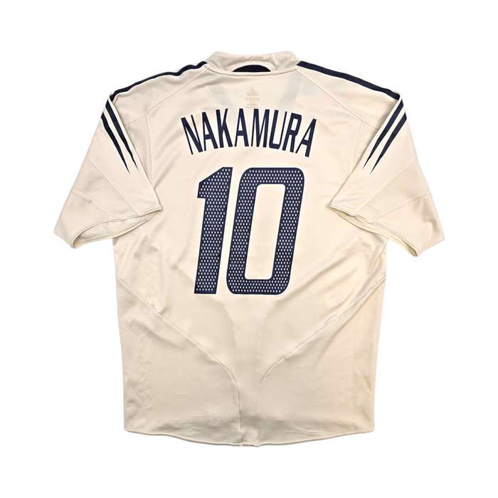 2004/06 Japan Away Football Shirt (L) Adidas #10 Nakamura