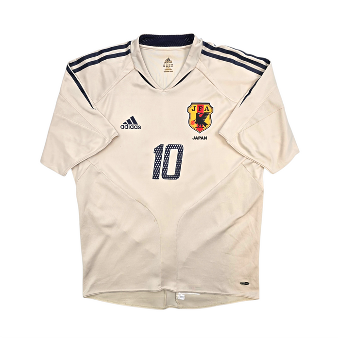 2004/06 Japan Away Football Shirt (L) Adidas #10 Nakamura