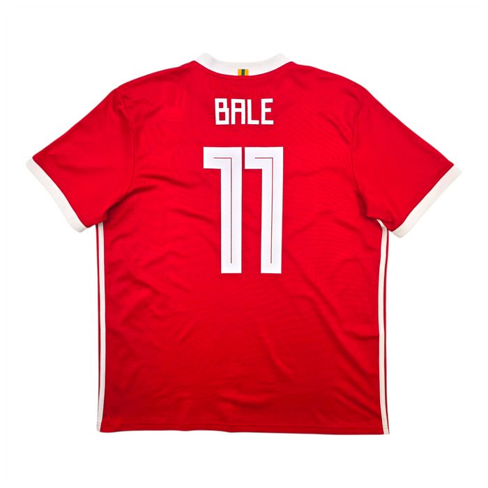 2018/19 Wales Home Football Shirt (XL) Adidas #11 Bale