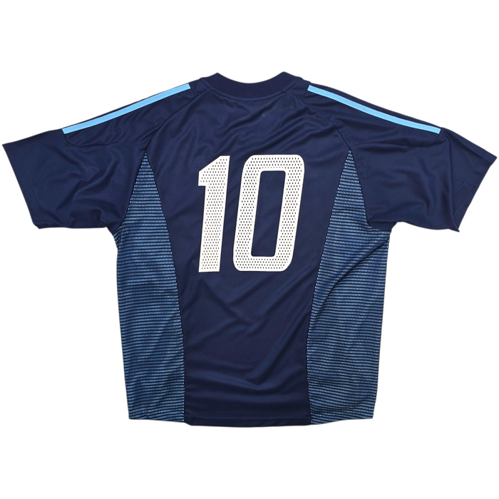 2002/04 Argentina Away Football Shirt (L) Adidas #10