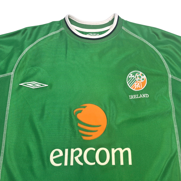 2002/03 Ireland Home Football Shirt (L) Umbro