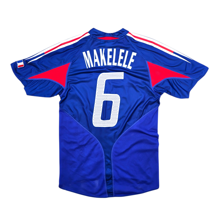 2004/06 France Home Football Shirt (S) Adidas #6 Makelele