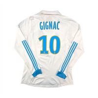 2011/12 Olympique Marseille Home Football Shirt (L) Adidas #10 Gignac