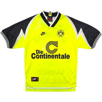 1995/96 Dortmund Home Football Shirt (S) Nike #6 Sammer