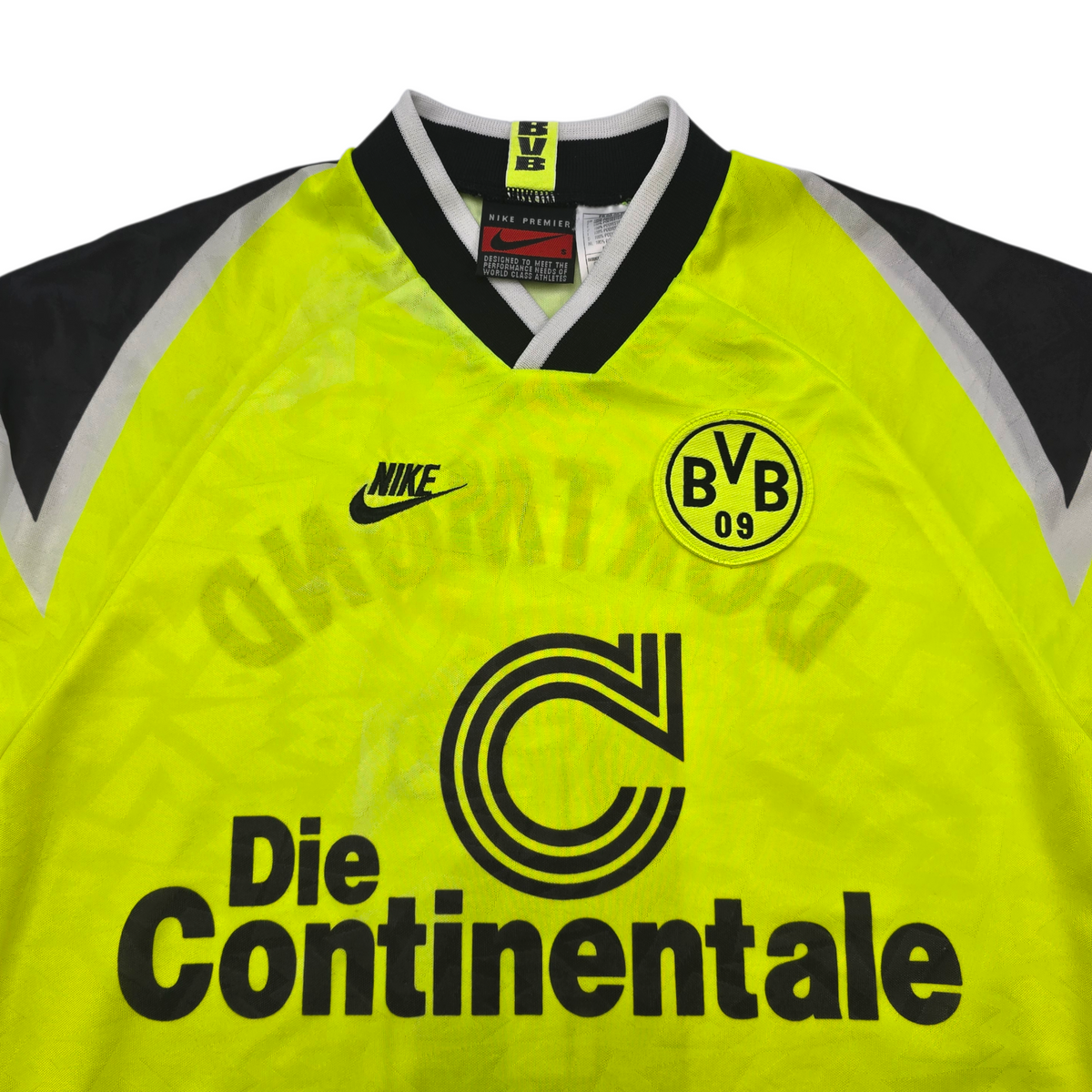 1995/96 Dortmund Home Football Shirt (S) Nike #6 Sammer